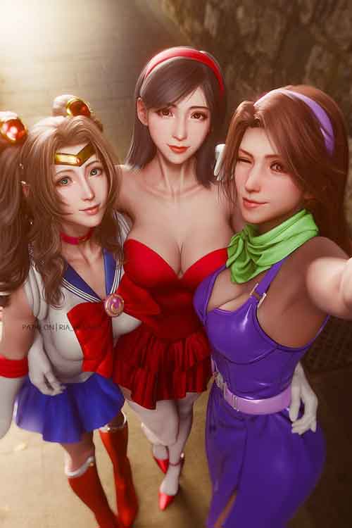 《最终幻想7》女主万圣节美图，性感迷人诱惑拉满