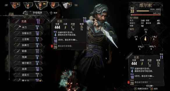 光与影33号远征队维尔索角色培养介绍