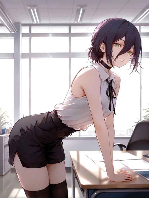 电锯人蕾塞害羞美图壁纸，身材耀眼