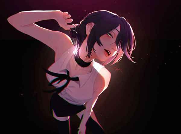 电锯人蕾塞害羞美图壁纸，身材耀眼