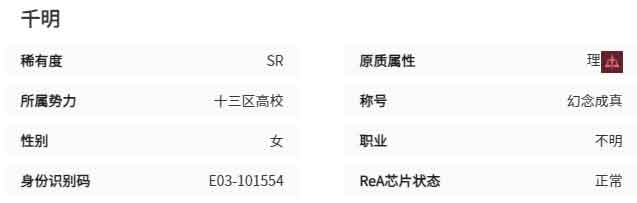 伊瑟千明值得培养吗 千明技能图鉴