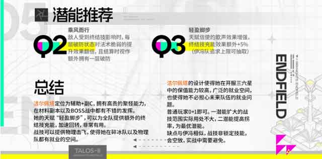 明日方舟终末地洁尔佩塔培养攻略一图流